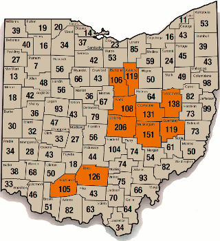 Ohio Big Buck Club Top Counties